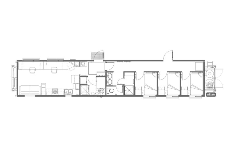 Astro Oilfield Rentals, Directional, 3-Bed, 12'x60'