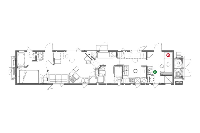 Medic, 12x60, Wellsite Trailer